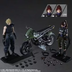 Square Enix Final Fantasy VII Remake Cloud, Jessie And Motorcycle Set Play Arts Kai Action Figure