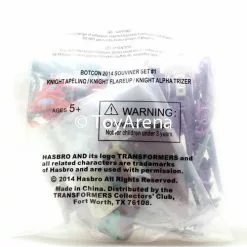 Hasbro Botcon 2014 Transformers Exclusive Set #1 Knight Apelinq Knght Flareup Knight Alpha Trizer Action Figures Souvenir Set #1